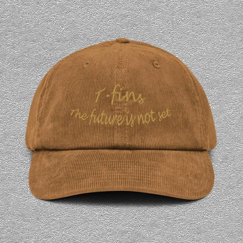 camel corduroy hat with the future is not set embroidery
